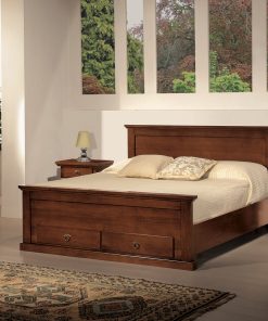 Letto matrimoniale con 2 cassetti
