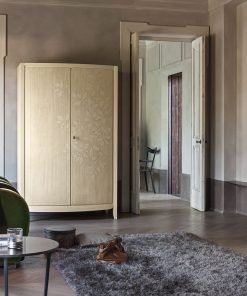 Armadietto 2 porte decoro foglia