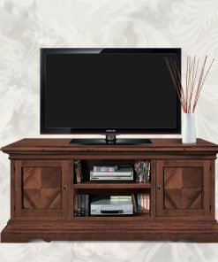 Base porta TV 2 porte con intarsio