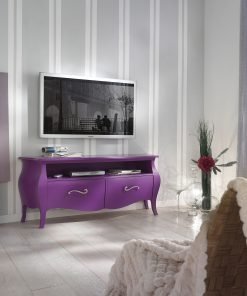 Porta TV bombato 2 cassetti
