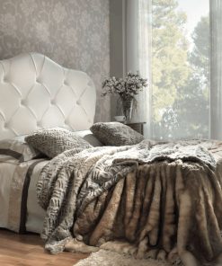 Letto Diamond con testata e giroletto imbottiti