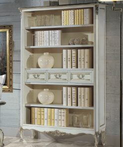 Libreria a giorno con 3 cassetti