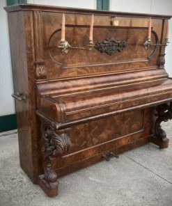 Pianoforte originale Zeitter & Winkelmann in radica di noce