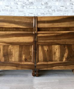 Letto a barchetta originale in noce