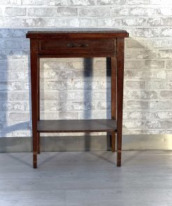 Tavolino originale in mogano con piano in marmo