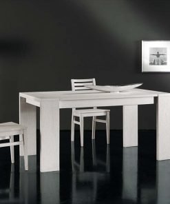 Tavolo allungabile placcato listellare