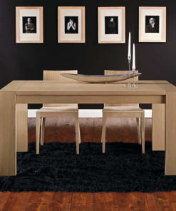 Tavolo allungabile con piano placcato