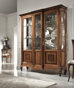 Vetrina 2 porte con intarsio