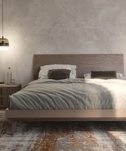 Letto in frassino con testata legno
