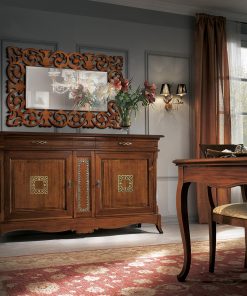 Credenza 2 porte con traforo e 3 cassetti