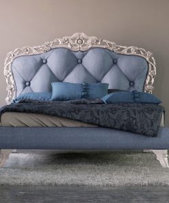 Letto Barcellona con giroletto imbottito