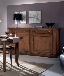 Credenza 2 porte e 2 cassetti con intarsio