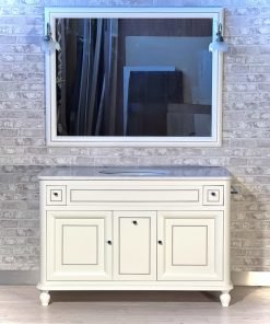 Mobile da bagno con 2 porte, 2 cassetti e 1 cestone