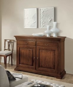 Credenza 2 porte con intaglio