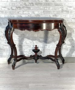 Tavolino da gioco originale in mogano