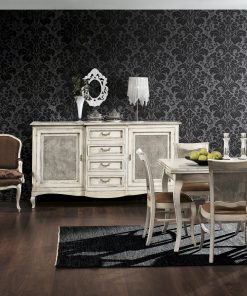 Credenza 2 porte 4 cassetti con paglia di Vienna