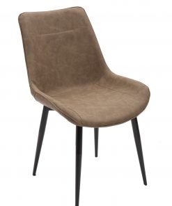 Sedia ecopelle marrone