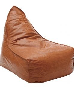 Pouf - poltrona ecopelle marrone