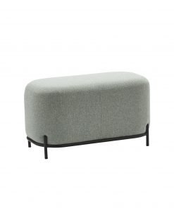 Pouf con tessuto verde