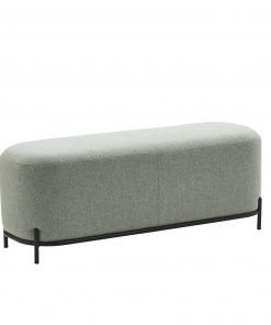Panca con tessuto verde