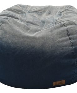 Pouf denim slavato