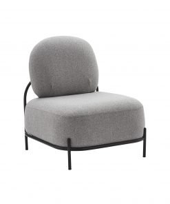 Poltrona con tessuto grigio