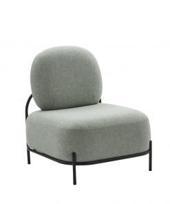 Poltrona con tessuto verde