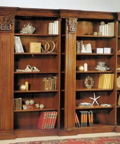 Libreria in noce con 3 spalle apribili