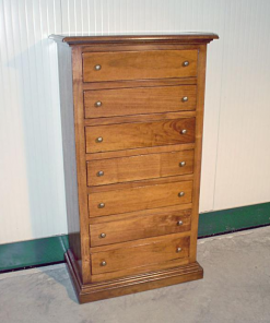 Cassettiera in noce mod. Arte Povera