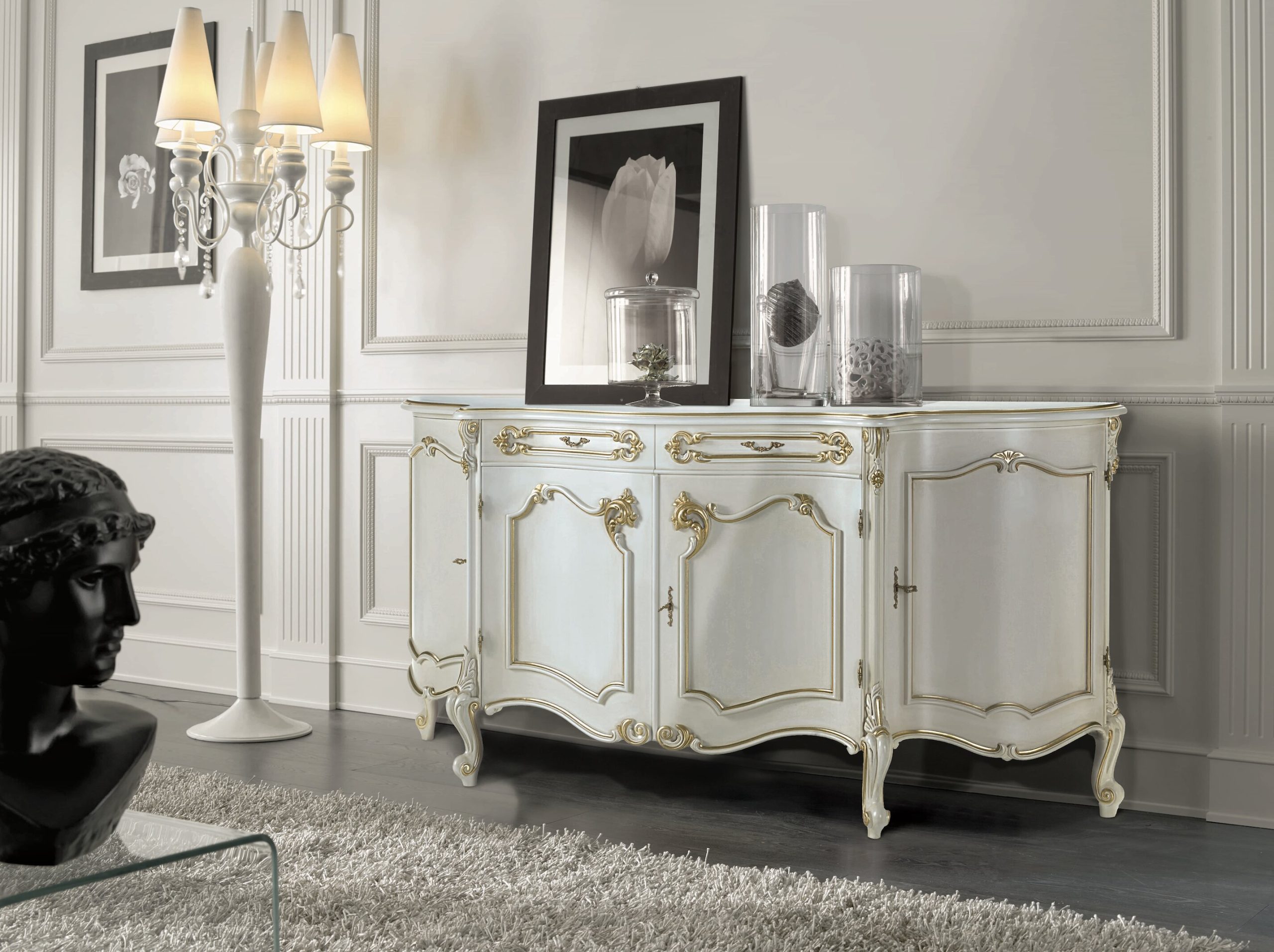 MI110 - Credenza 4 porte e 2 cassetti