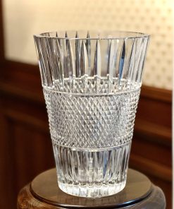 Vaso vintage in cristallo intagliato