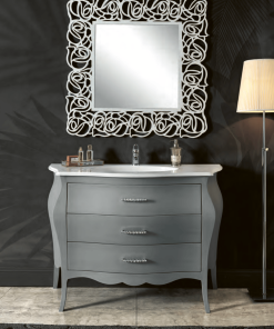 Mobile bagno sagomato con 3 cassetti